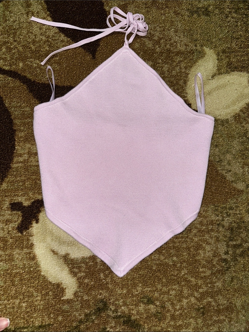 Abercrombie & Fitch Light Pink Halter Knit Top